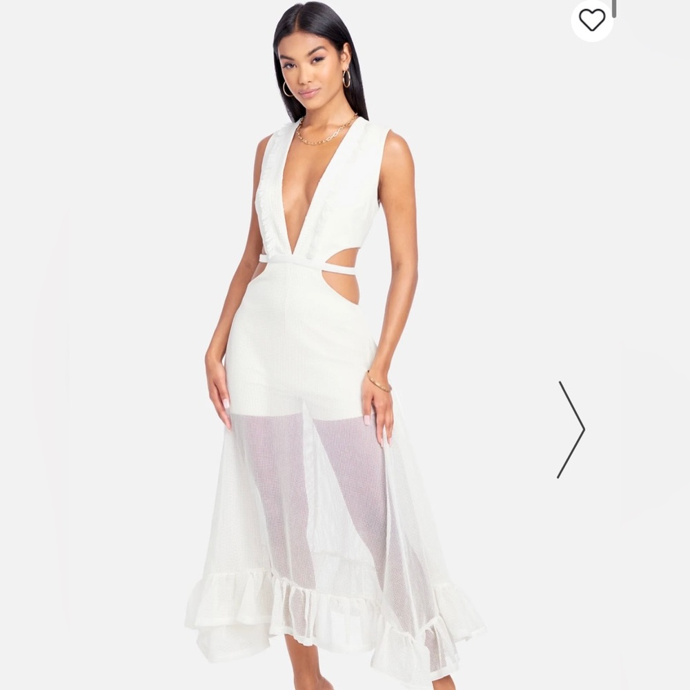 Bebe Sexy white dress